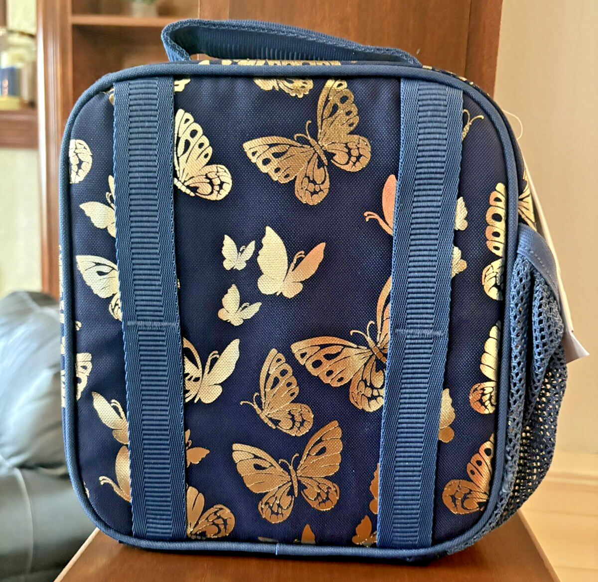 PONY BORSA LUNCH BOX glitter ceramica fienile farfalle scuola Disney giardino oro ? .