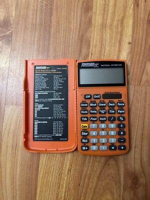Johnson Material Estimator CALC-0000 Solar/Dual Power