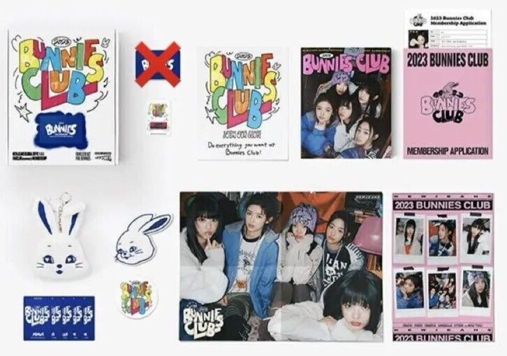 NewJeans Official Bunnies Club Fan Club Membership Kit NewJeans Official Bunnies Club Fan Club Membership Kit