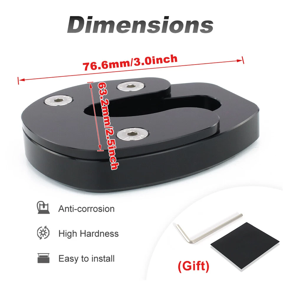 Almohadilla de paté para ampliador de zapatos de pie apta para Kawasaki Ninja ZX-14 2008-2011 Foto 3 de 4