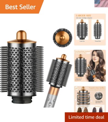 Oversized Round Brush Attachment for Dyson Airwrap - Effortless Volume & Curls