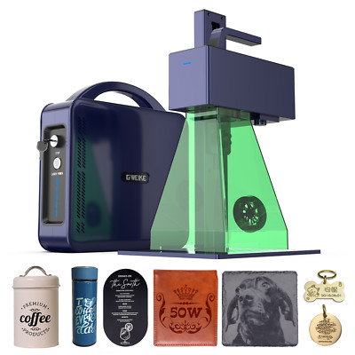 GWEIKE G2 Max 50W Fiber Laser Engraver with 3D & Deep Engraving & Metal Cutting