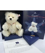 Steiff Swarovski Crystal Teddy Bear Mohair 2005 wOrnament NEW SEALED FAO SCHWARZ