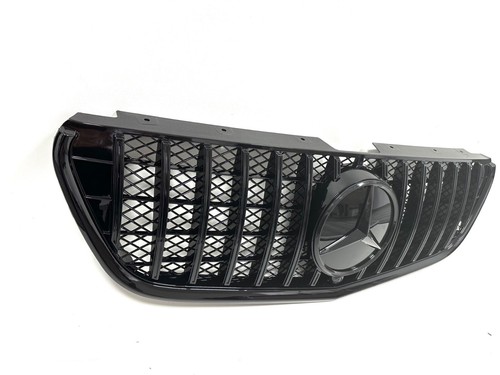 Calandre Mercedes Vito w447 2014 à 2024 full noir avec logo 3D - Picture 3 of 4