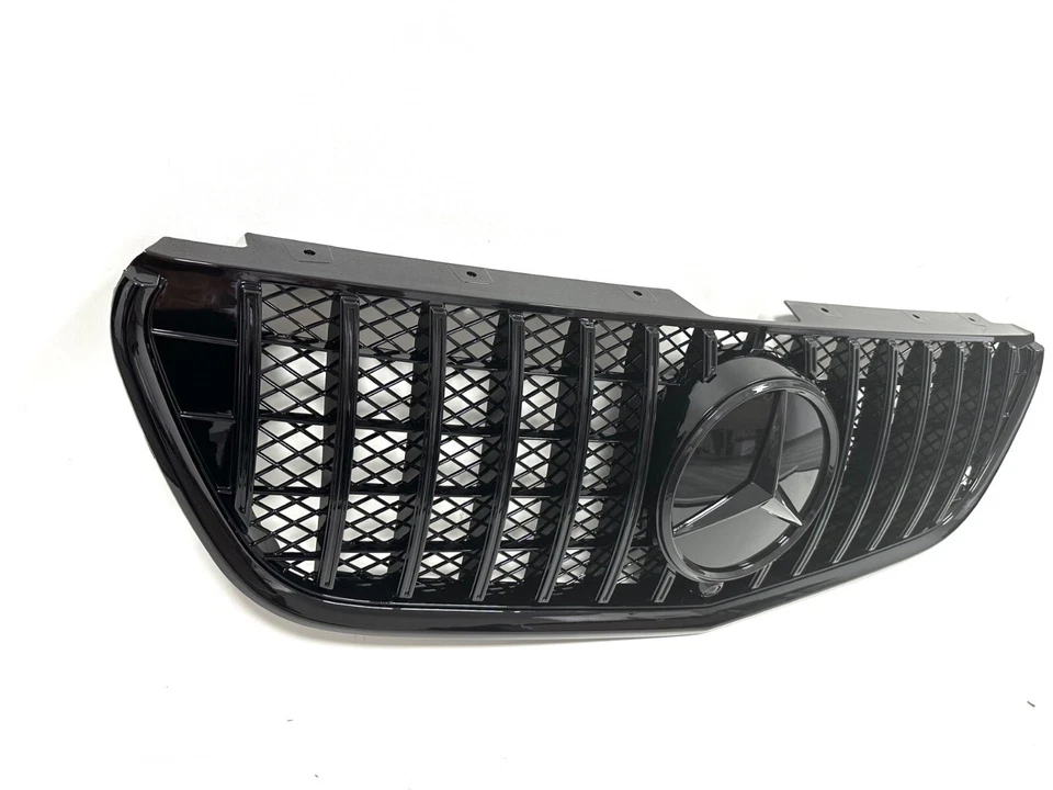 Calandre Mercedes Vito w447 2014 à 2024 full noir avec logo 3D - Photo 3/4