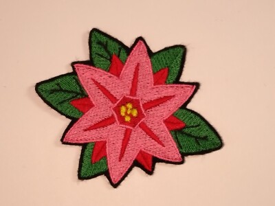 Bloom Flower Patch, Pnk Flower Patch, Flower ron-on Patch, Flower