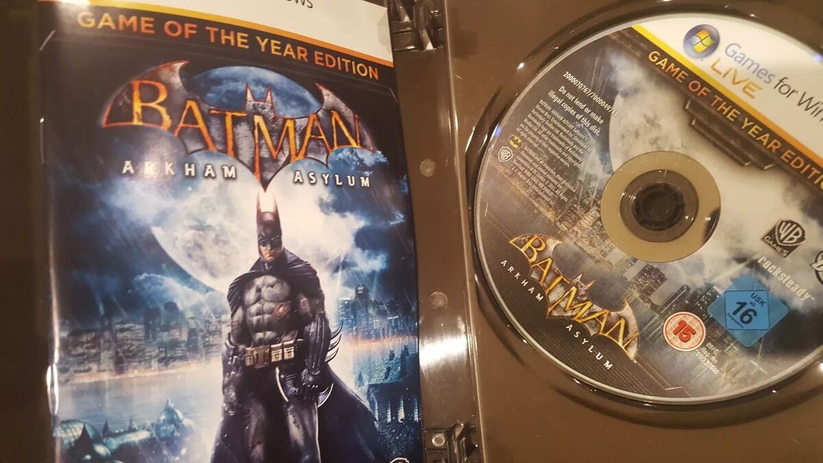 BATMAN ARKHAM ASYLUM GAME OF THE YEAR EDITION PC DVD ROM