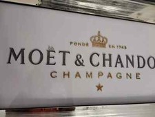 3D Moet and Chandon Cocktail Sparkle Liquid Wall Art Mirrored Picture Frame 85cm