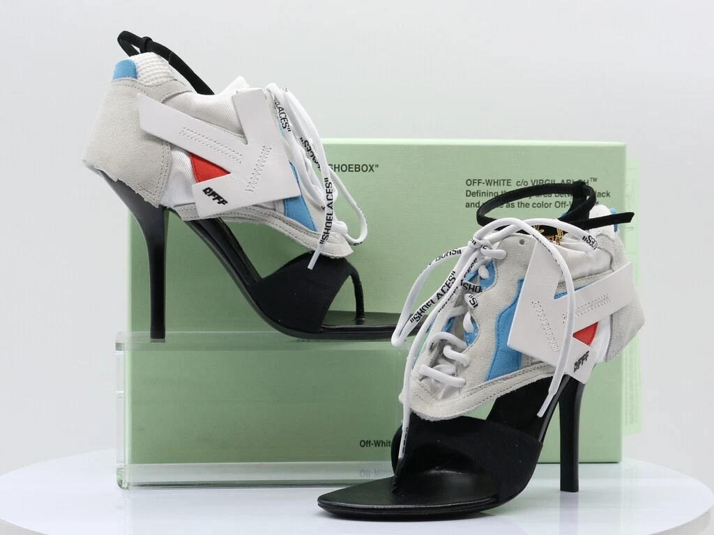 Attitude Upgrade Strappy Square Toe Heels (Off White) · NanaMacs