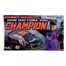 2016 Denny Hamlin #11 Champion 500 Daytona Racing 3x5 FT Flag Wall Decore