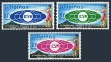 Philippines 1059-1061,MNH.Michel 925-927. Conference on Social Welfare,1970.