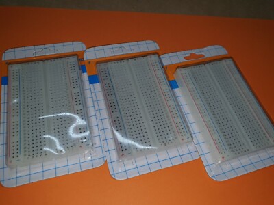 3x Breadboard 400 Kontakte Mini-Steckbrett, ARDUINO / RASPBERRY PI