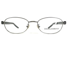 Dolce & Gabbana DG 351 065 Brille Rahmen Schwarz Grau Rund Draht Felge 51-18-140