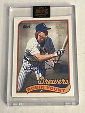 Robin Yount 2022 Topps Archives Signature Series Auto SSP 03/22 1989 Brewers HOF