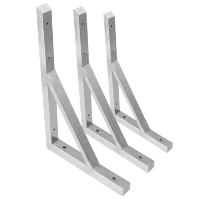 Support Mural Triangulaire Inox 150-500mm - Costaud Et Pratique Pour Vos étagères