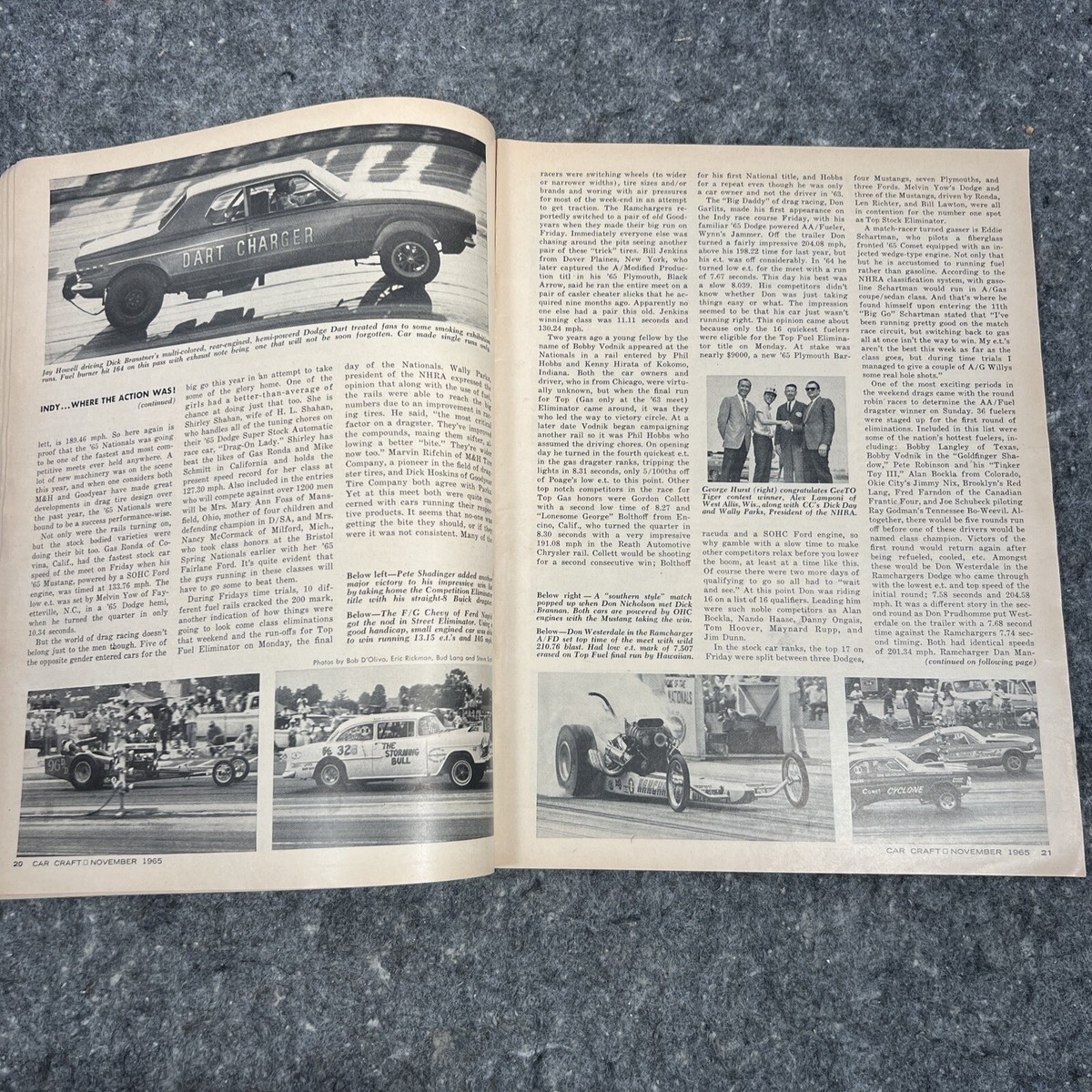 Car Craft Magazine - November 1965 - Uncertain T, Bonneville