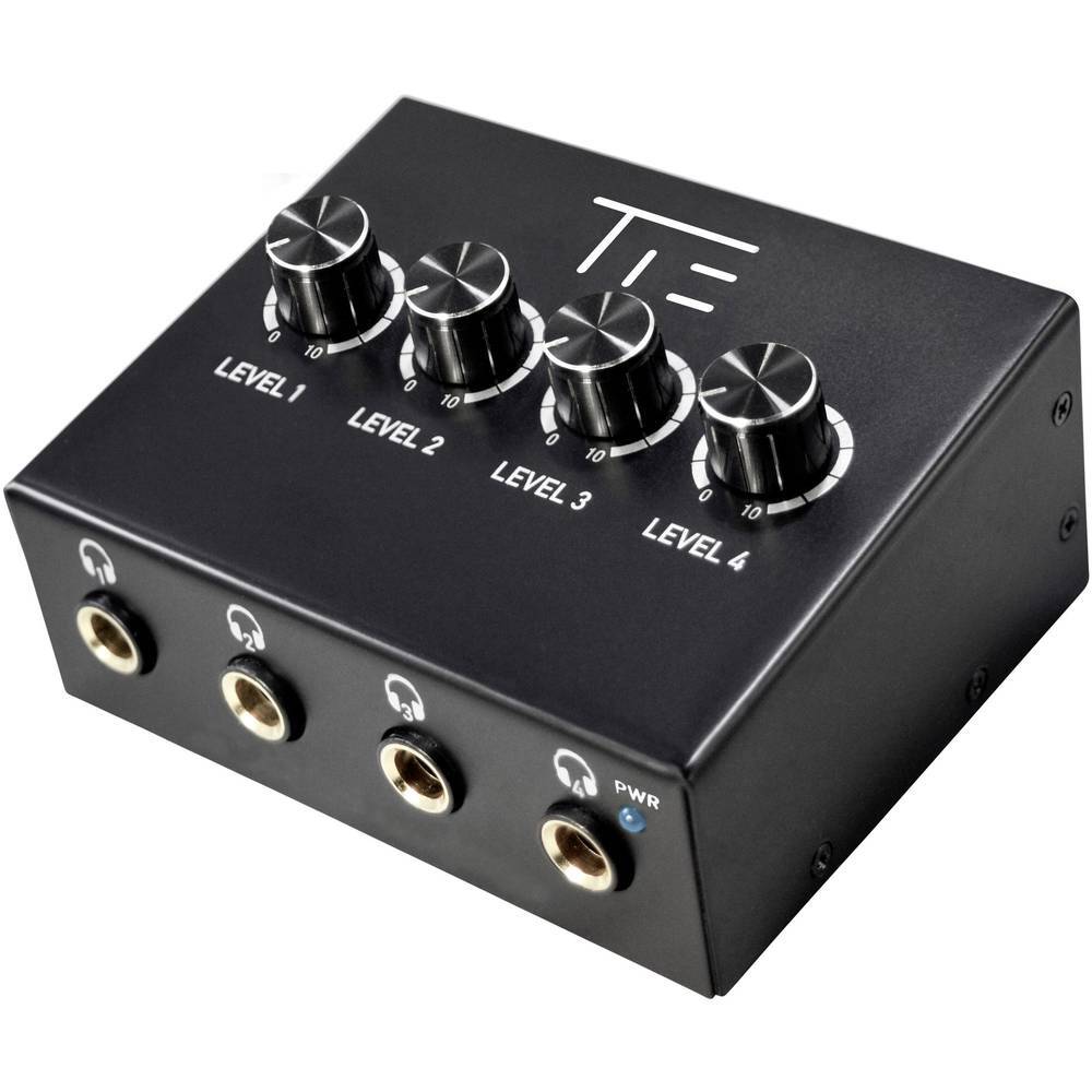 Tie Studio 4 Kanal Amplificatore per cuffie Nero
