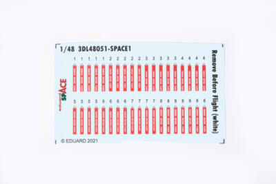 Eduard Space Remove Before Flight (white) Space 1:48 Art. 3DL48051 Detail Set