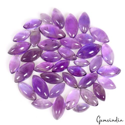 39 piezas piedras preciosas sueltas sin tratar cabina marquesa amatista púrpura natural ~95,20 quilates - Imagen 4 de 5