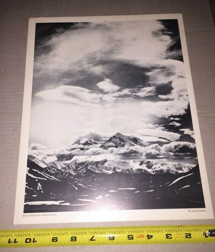 ANSEL ADAMS MOUNT MCKINLEY 11X14" BLACK & WHITE - Picture 2 of 4