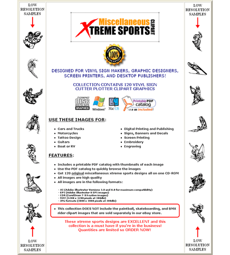 MISC DEPORTES CLIPART-VECTOR CLIP ART-VINILO CORTADOR PLOTTER IMÁGENES & EPS GRÁFICOS CD - Imagen 3 de 4