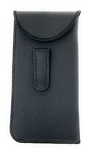 Soft Safety SlipIn Pocket Clip Flap Eyeglasses Leather Case Holder Belt Pouch