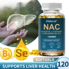 N-Acetyl-L-Cysteine (NAC) 1,200mg capsules Support Liver Health