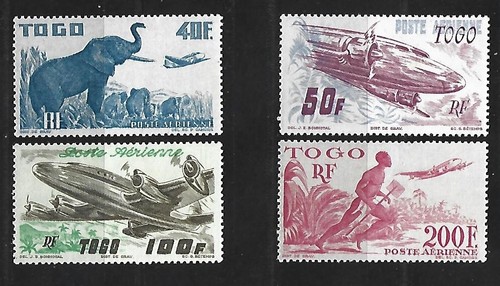 Kompletter Satz 4 neue Marken ** Französisch TOGO 1947. " Luftpost " (9157)