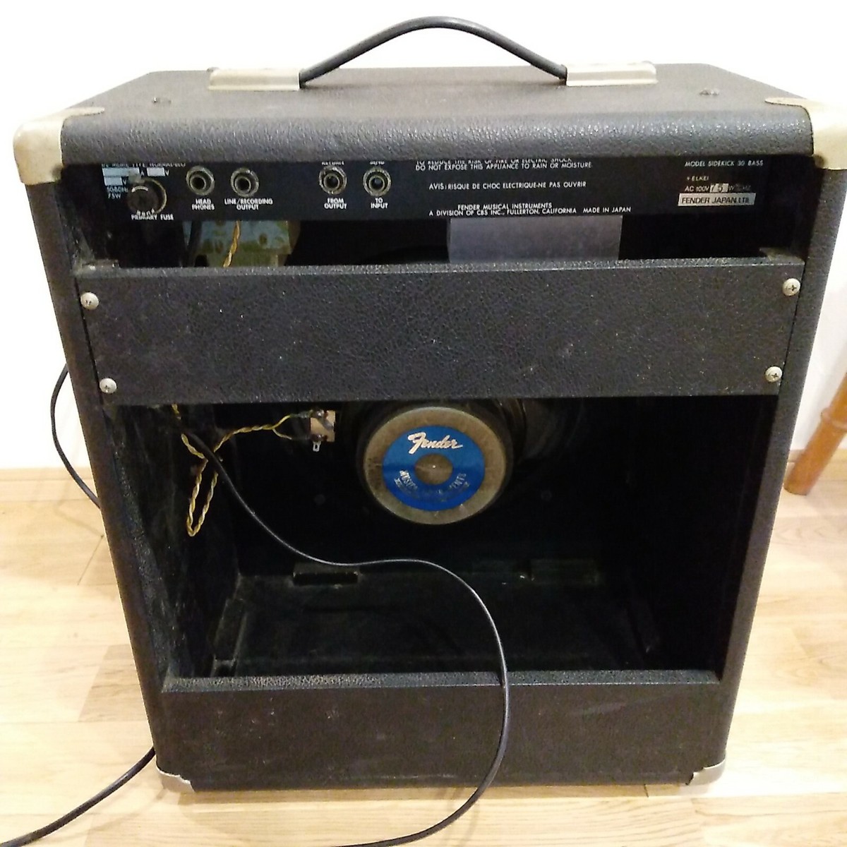Fender Sidekick Bass 30 Combo Amplifier 1980s Japan Made Vintage