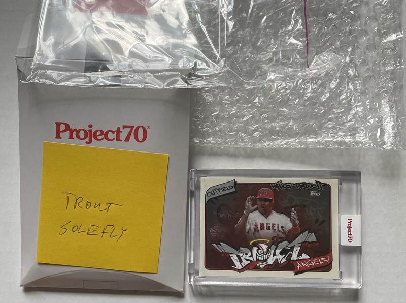 Topps Project70® Card 302 - 1974 Mike Trout by SoleFly W/box