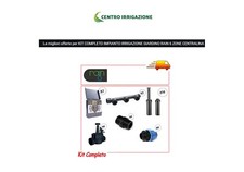 KIT  IMPIANTO IRRIGAZIONE RAIN 6 ZONE PRATO POPUP GIARDINO CENTRALINA POP UP