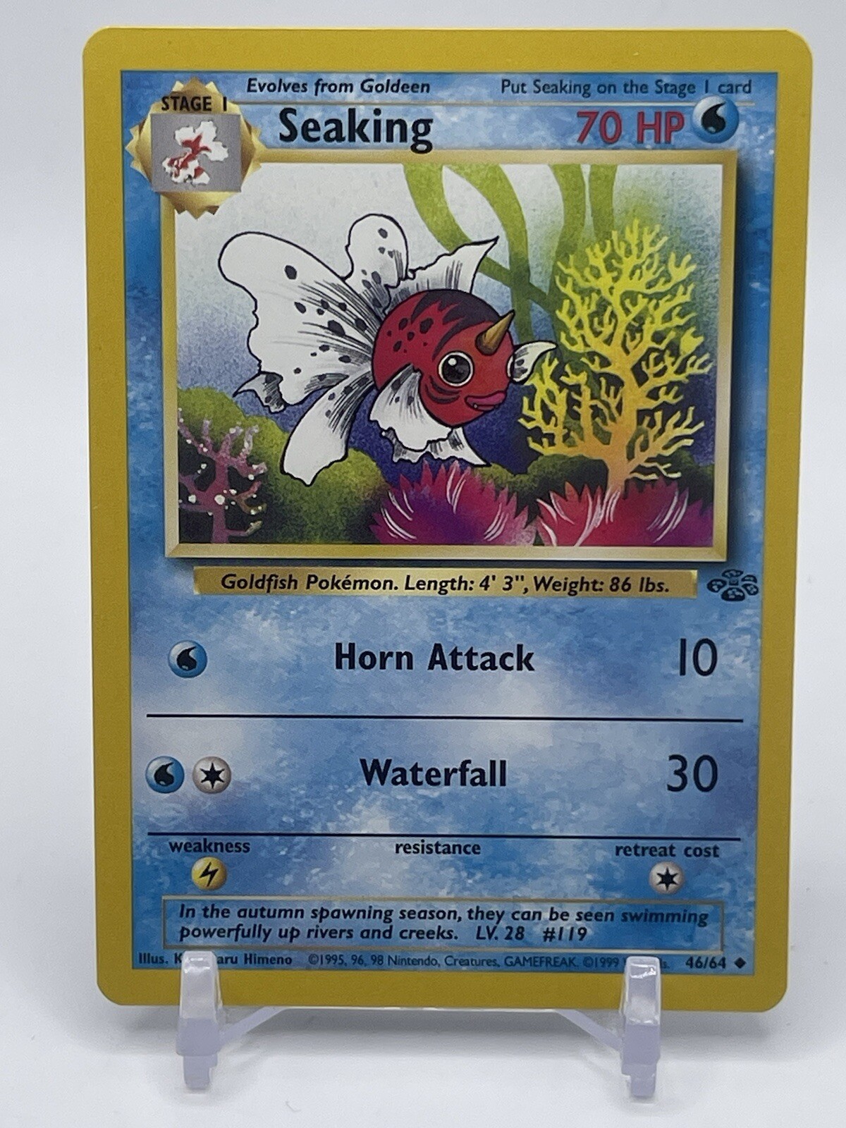 Seaking 46/64 - Jungle - Uncommon - Pokemon Card TCG - NM F3