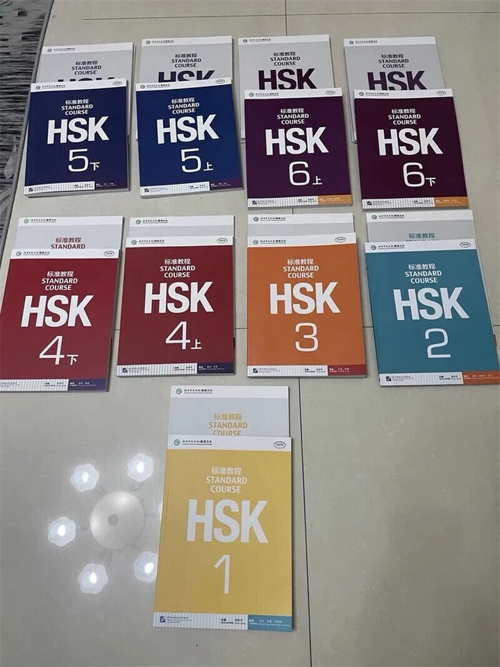 Chinese Level 1-6 HSK Standard Course Bilingual Textbook Workbook Set 18 Books - Image 2 of 4