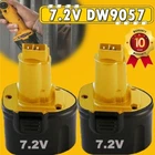 2Packs For Dewalt DW9057 7.2 Volt 3600mAH NI-MH Battery Cordless DE9057 DE9085