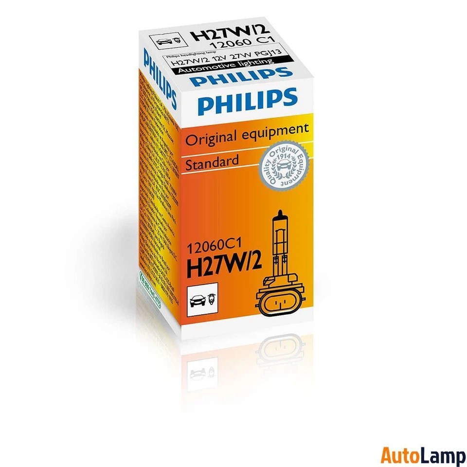 PHILIPS H27W/2 Halogen Standard 12V 27W PGJ13 Innenleuchte 12060C1 Single - Bild 1 von 1