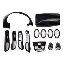 For Nissan Sunny 2011-2016 ABS Carbon Fiber Accessories Car Interior Stickers