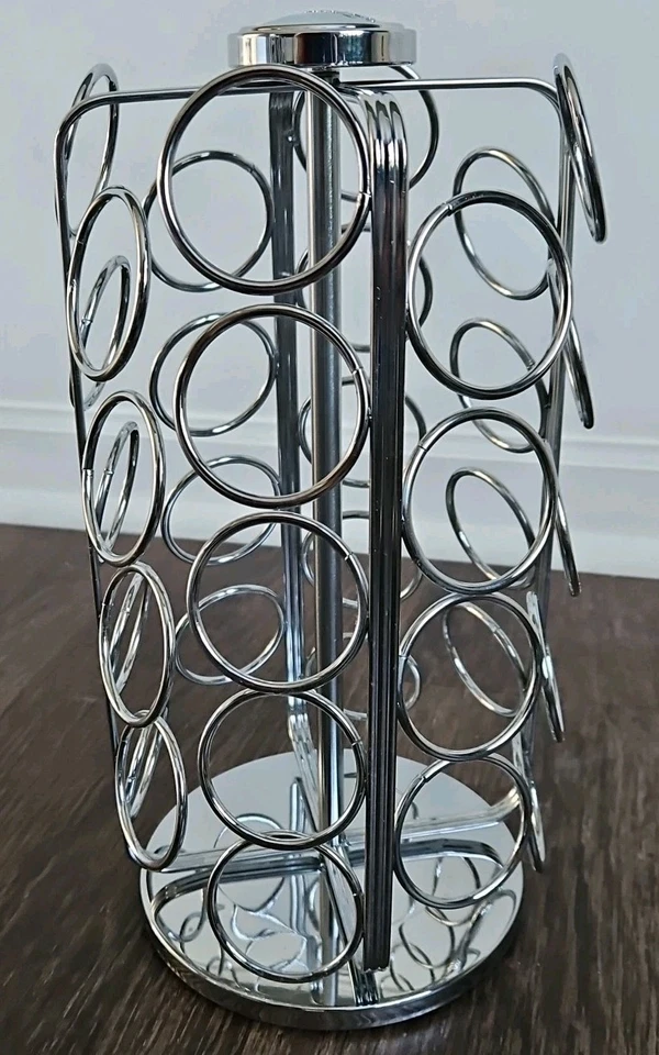 Keurig 咖啡旋转 K 杯 Pod 支架 铬 36 个豆荚 二手状况完好! — 第 4/4 张图片