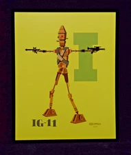 SHAG Star Wars Celebration Alphabet Print 2020 Artist Series IG-11 IG 11