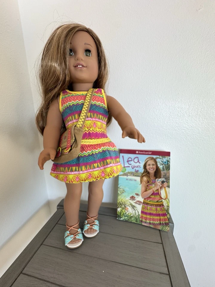 American Girl Lea Clark Retired Goty 2016 18” Doll w/ Original Outfit, Box, Book - Image 2 of 4