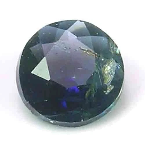 PLEASURABLE UNHEATED DARK GREENISH BLUE COLOR PAKISTAN LAZULITE GEM - ROUND CUT