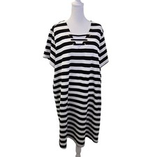 Michael Michael Kors Striped Shift T-Shirt Dress Size 3XL