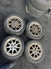 Mazda MX-5 Gold Alloy Wheels x4 Mixed Set 14” & 15” 7J ET38 / 8J One Buckled