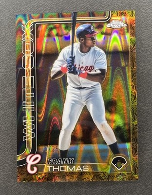 2025 Topps Gilded Collection 10/25 Frank Thomas #105 Gold RayWave 
