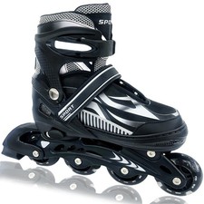 Adjustable Inline Skates for Kids and Teens Ages 4-16, All 8 Wheels of Inline...