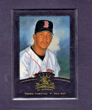 2002 DONRUSS DIAMOND KINGS BLACK EXEC SAMPLE #51 PEDRO MARTINEZ EST 1-2 MADE
