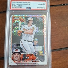 2023 Topps Chrome Adley Rutschman X-Fractor Rookie Orioles ⚾ PSA 10 GEM MINT