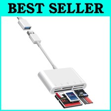 Compact SD/TF/CF Card Reader - Multi System Compatibility