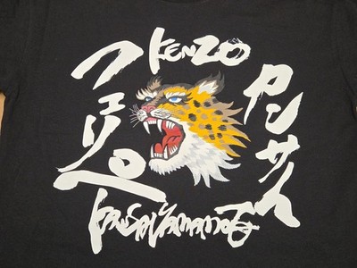 Kenzo x Kansai Yamamoto Tiger Graphic Print Shirt Black Size XS | eBay