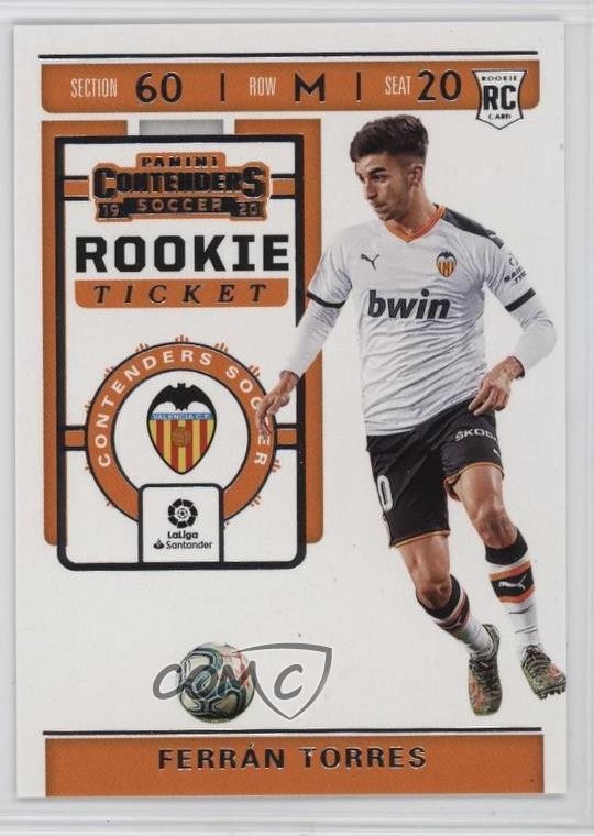 2019-20 Panini Chronicles Contenders Rookie Ticket Ferran Torres #RT-10 01eh