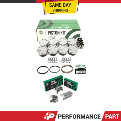 #ad Pistons Main Rod Bearings for 06 20 GMC Sierra Chevrolet Express Silverado 6.0L $250.99